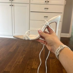 Schutz white heels size 7.5